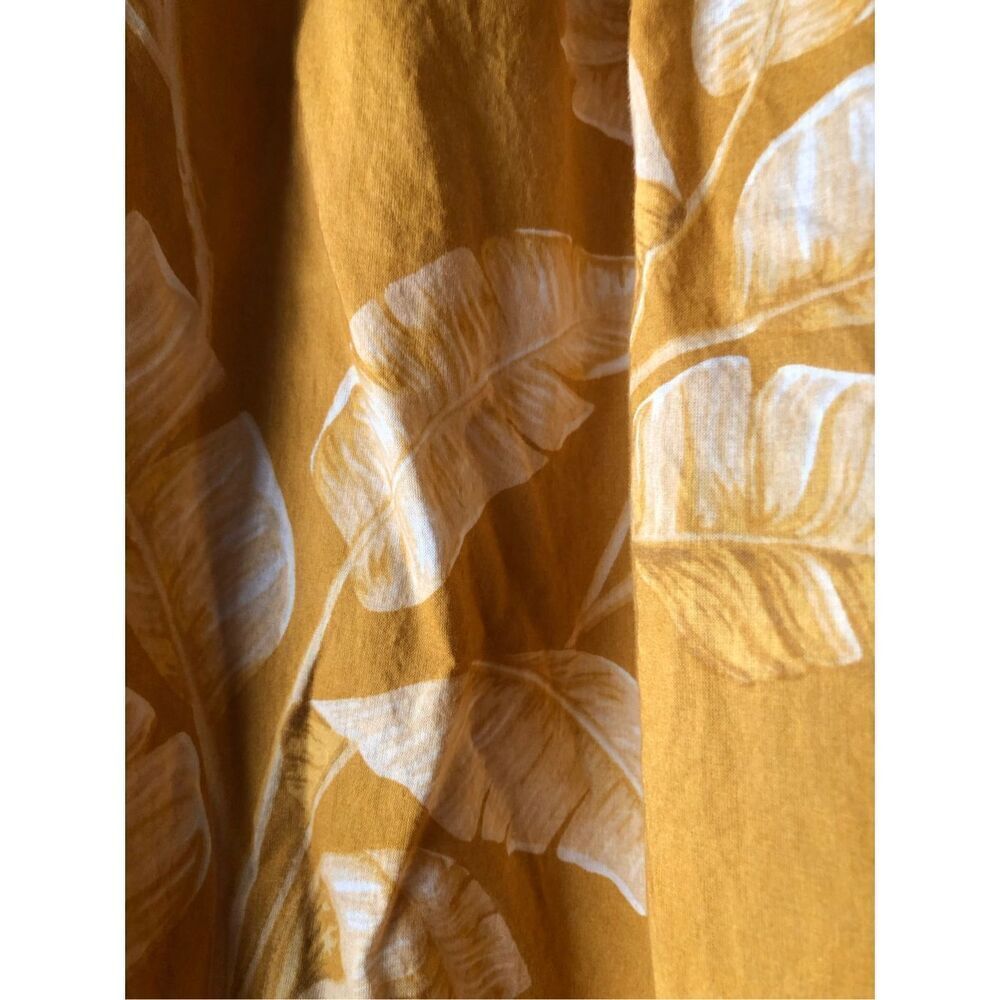 H&M Sleeveless Hawaiian Floral Cotton Flowy Maxi Dress Yellow SZ 2 - Picture 6 of 11